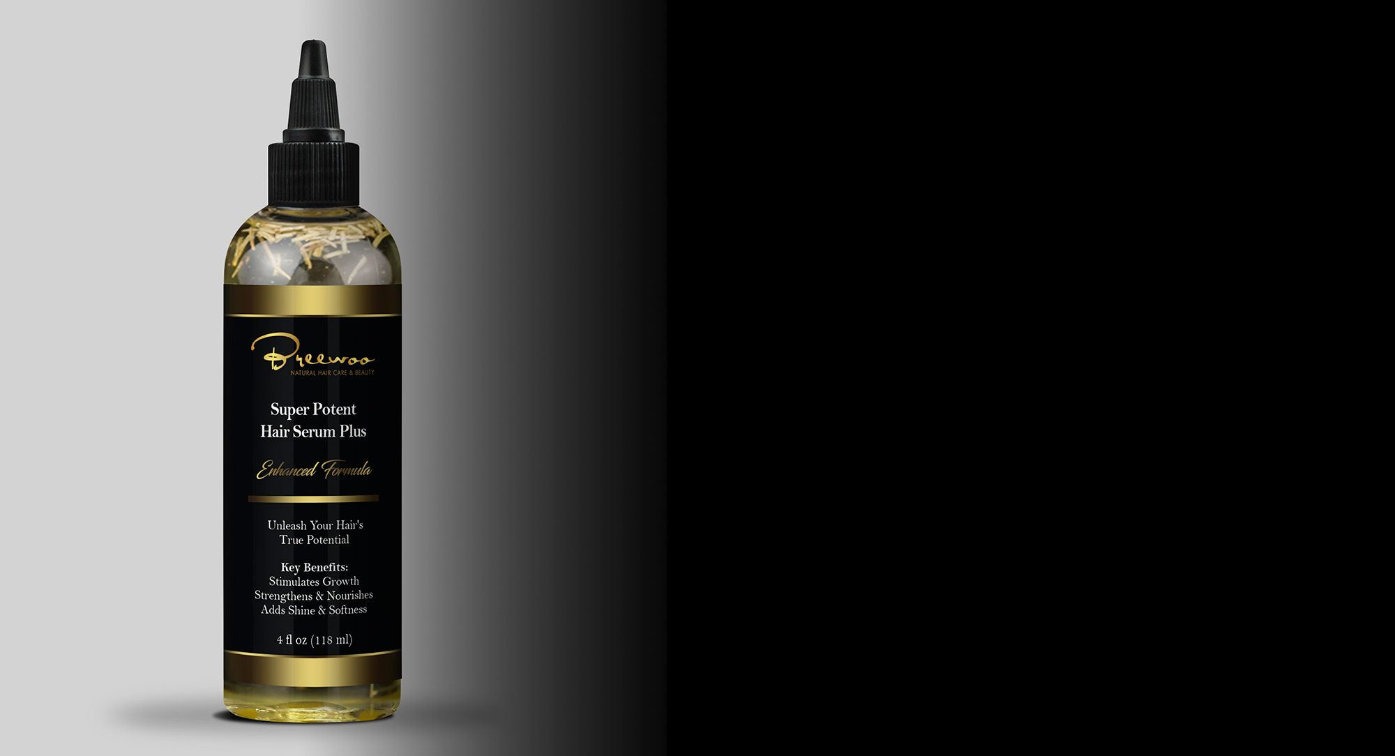 Super Potent Growth Serum Bottle Mock-up Design